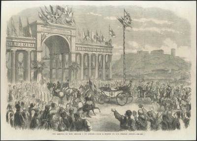 ILLUSTRATED LONDON NEWS (21-11-1863) H άφιξη του Γεωργίου στην Αθήνα