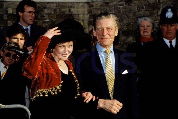 Angus Ogilvy Standing with Daughter Marina Ogilvy