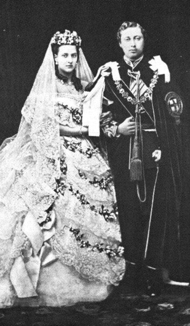 King_Edward_VII_and_Queen_Alexandra_-_Wedding_-1863
