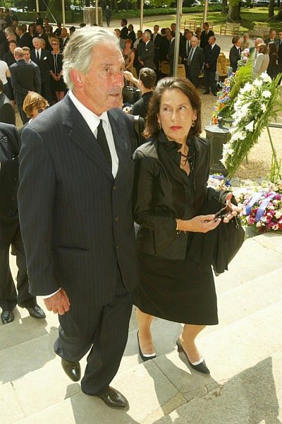 DREUX, FRANCE - JULY 11:  Prince Michel of Greece arrives with his wife for the funeral of the Countess of Paris July 11, 2003 in Dreux which is located outside of Paris, France.  (Photo by Pascal Le Segretain/Getty Images)