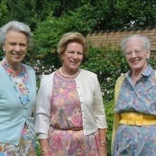 H βασίλισσα Άννα Μαρία με τις αδερφές της στην Δανία