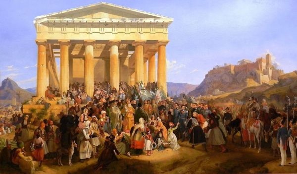 1η Δεκεμβρίου 1834: Η Αθήνα, Πρωτεύουσα του Ελληνικού Κράτους καλωσορίζει τον Βασιλιά Όθωνα.