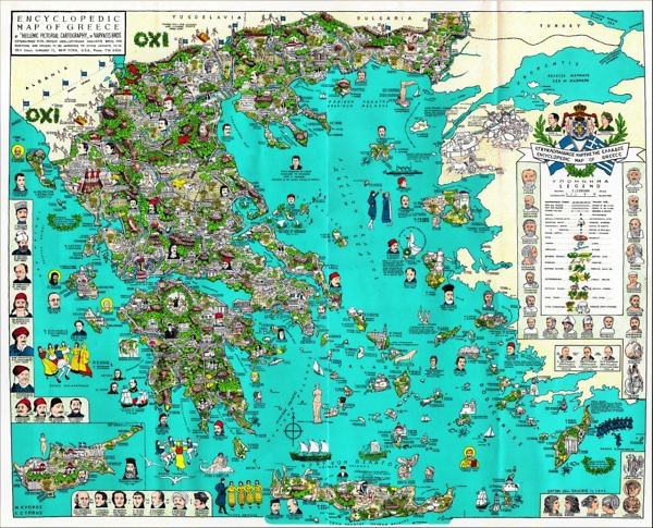Οι Έλληνες βασιλείς σε εγκυκλοπαιδικό χάρτη